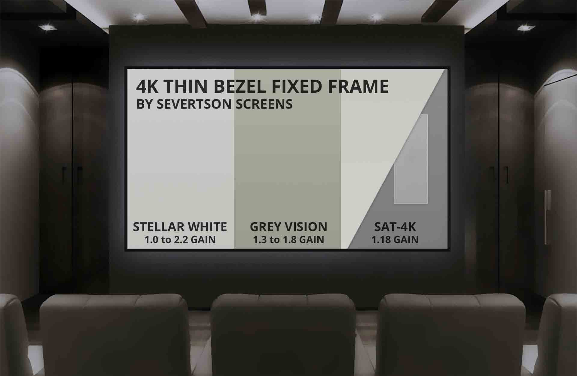 Severtson Screens Launches 4K Thin/Zero Bezel Fixed Frame Projection ...